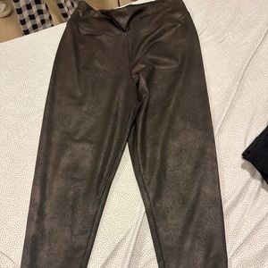 Leather jeggings